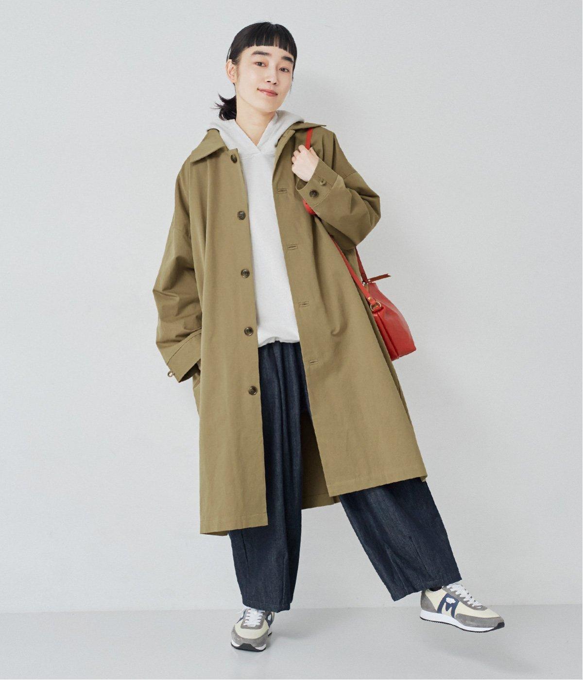 ビッグカラーコート(ダークベージュ-ONESIZE)