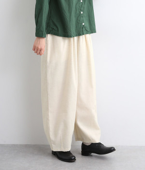 リネン混サーカスパンツ(ナチュラル-ONESIZE)