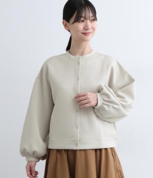 ポンチ 2wayカーディガン(ライトベージュ-ONESIZE)