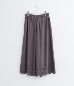 スカラップ刺繍ペチパンツ(ダークパープル-F)