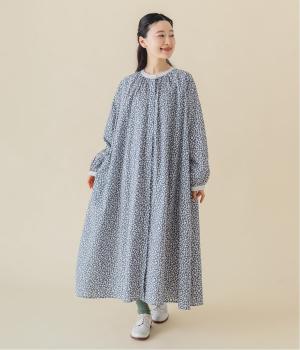 キャンブリックプリントワンピース(ネイビー-F)