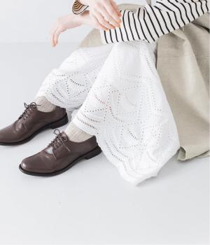 カットワークレースワイドパンツ(オフホワイト-F)