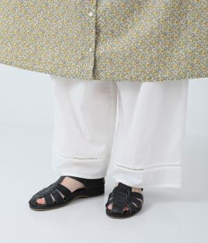【5月下旬発売予定】はしごレースコットンぺチパンツ(アイボリー-F)