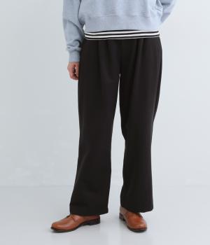 コットンリオセルツイルコクーンタックパンツ(ブラック-F)