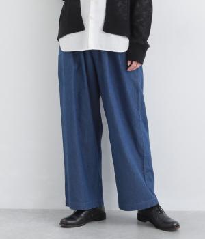 ライトオンスデニムタックパンツ