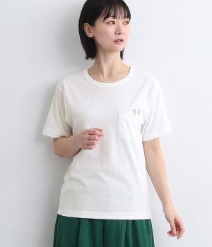 コットン天竺クリップポケTee(オフ-ONESIZE)
