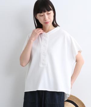 コットンライトカノコフレンチヘンリーTee(オフ-ONESIZE)