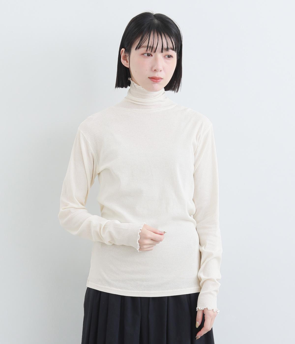 コットンライトリブメロータートル(オフ-F)