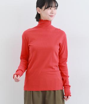 コットンライトリブメロータートル(レッド-F)