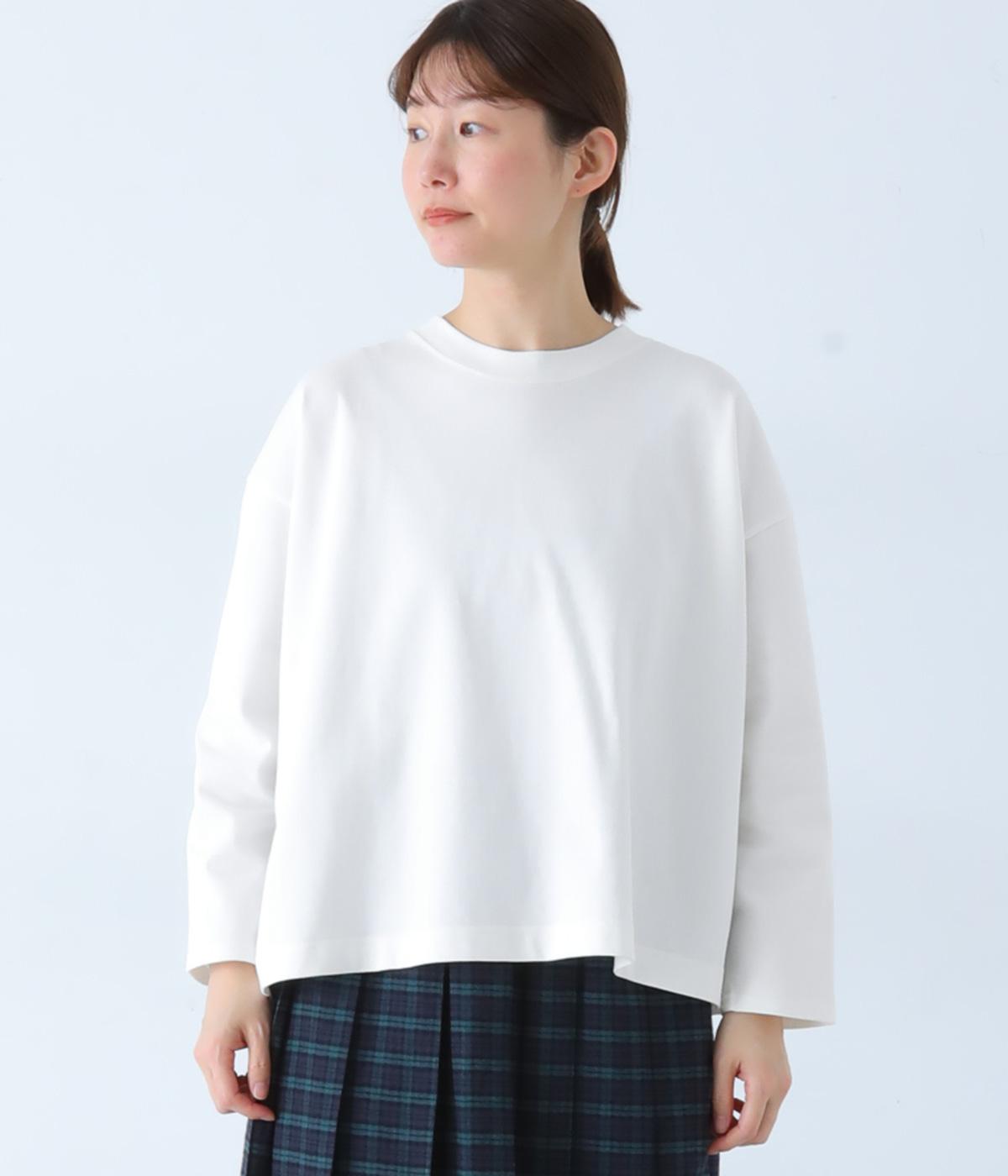 【A.U.G. relaxing】MVS天竺ワイドフレアTee(オフ-F)