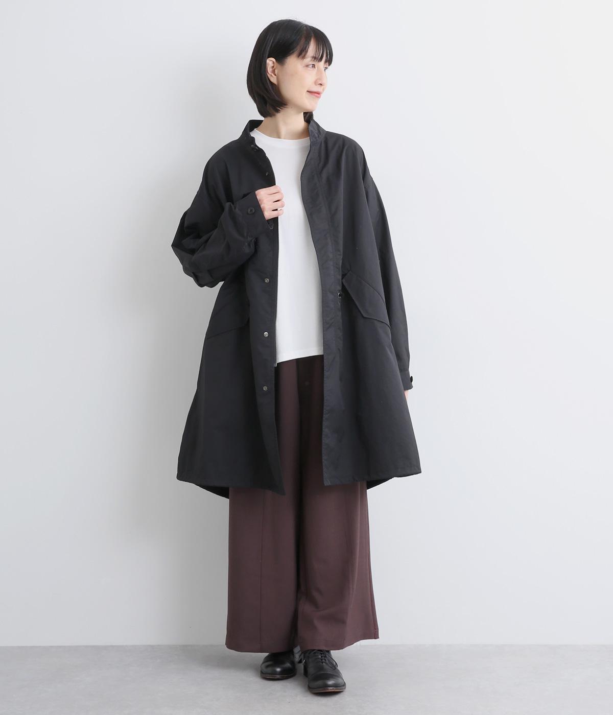 コットンナイロンフィッシュテールコート(ブラック-F)