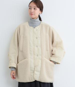 異素材ミックスボアブルゾン(オフ×オフ-F)