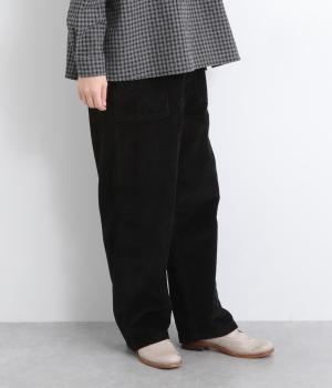 太コールベイカーパンツ(ブラック-F)