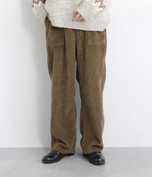 太コールベイカーパンツ(カーキベージュ-F)