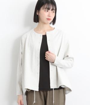 コットン天竺2wayバルーンカーディガン(オートミール-F)