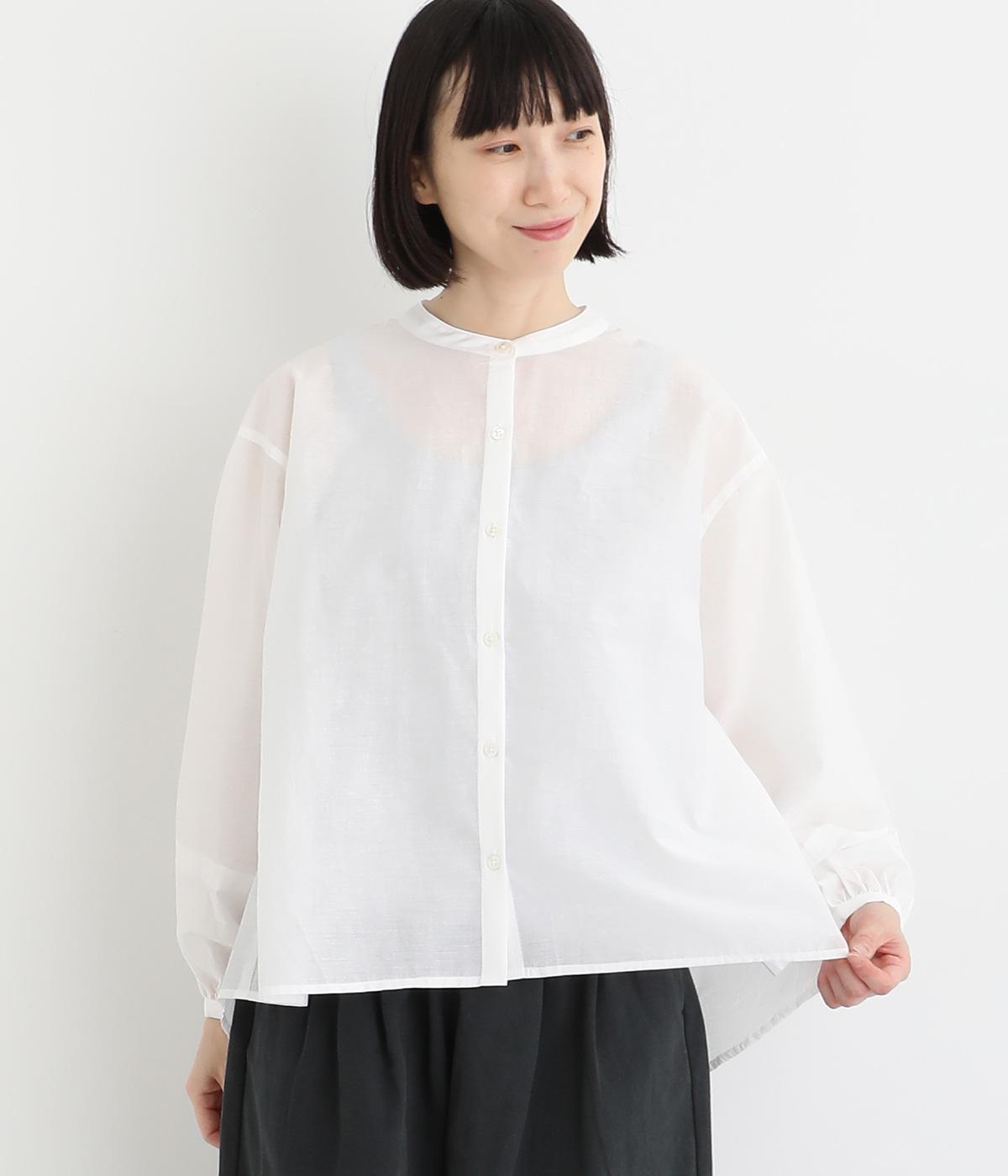 シアー袖バルーンブラウス(オフ-F)