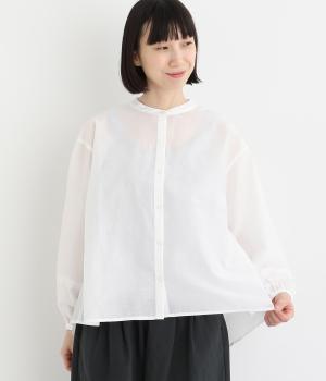 シアー袖バルーンブラウス(オフ-F)