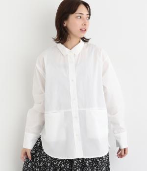 コットンローンスリットポケットシャツ(オフ-F)