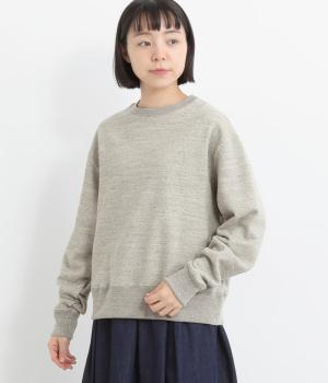 【A.U.G. relaxing】コットンヴィンテージ裏毛ゆるトレーナー(トップグレー-F)