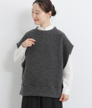 【A.U.G. relaxing】ウールリッチパイルベスト(トップチャコール-F)