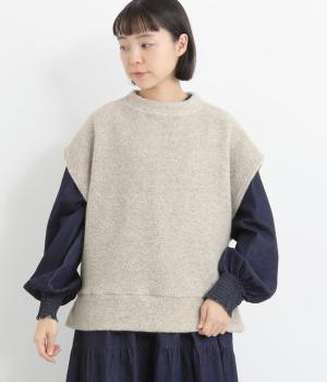 【A.U.G. relaxing】ウールリッチパイルベスト(オートミール-F)