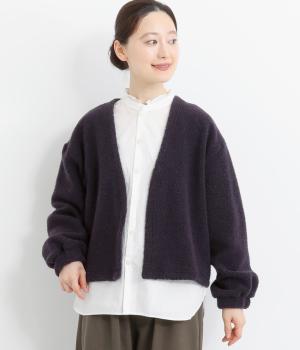 【A.U.G. relaxing】ウールリッチパイルカーディガン(ネイビー-F)