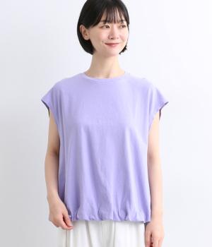USAコットン　裾バルーンノースリーブ(ベリーペリ-1)