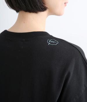 USAコットン　キャパオーバーTee(ブラック-1)