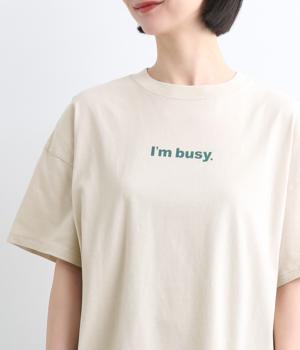 USAコットン　キャパオーバーTee(グレージュ-1)