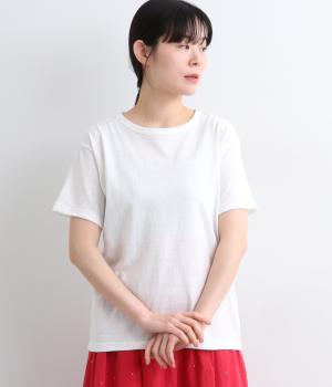 ラフィー天竺　ユーティリティTee(オフ-1)