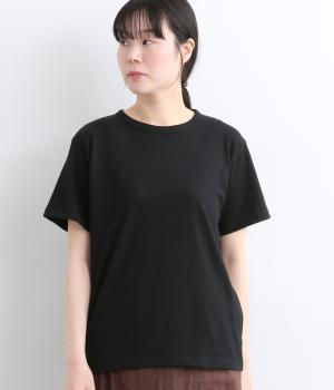 ラフィー天竺　ユーティリティTee(ブラック-1)
