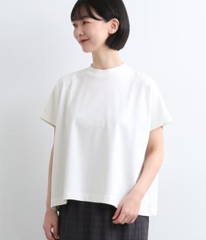 【A.U.G. relaxing】コットン天竺ワイドフレンチTee(オフ-1)