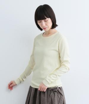 ソフトリブクルーネックTee(オフ-1)