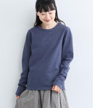 接結クルーネックプルオーバー(トップネイビー-1)