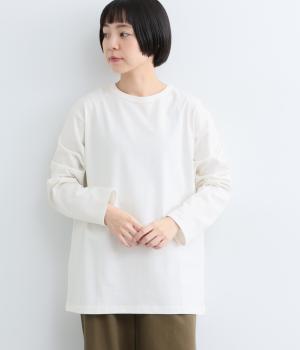 コットン クルーネックTシャツ　日本製（オフ・2）