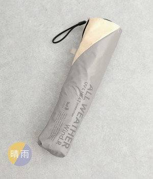 All Weather Wind.R/バイカラー ミニ　晴雨兼用(グレー-ONESIZE)