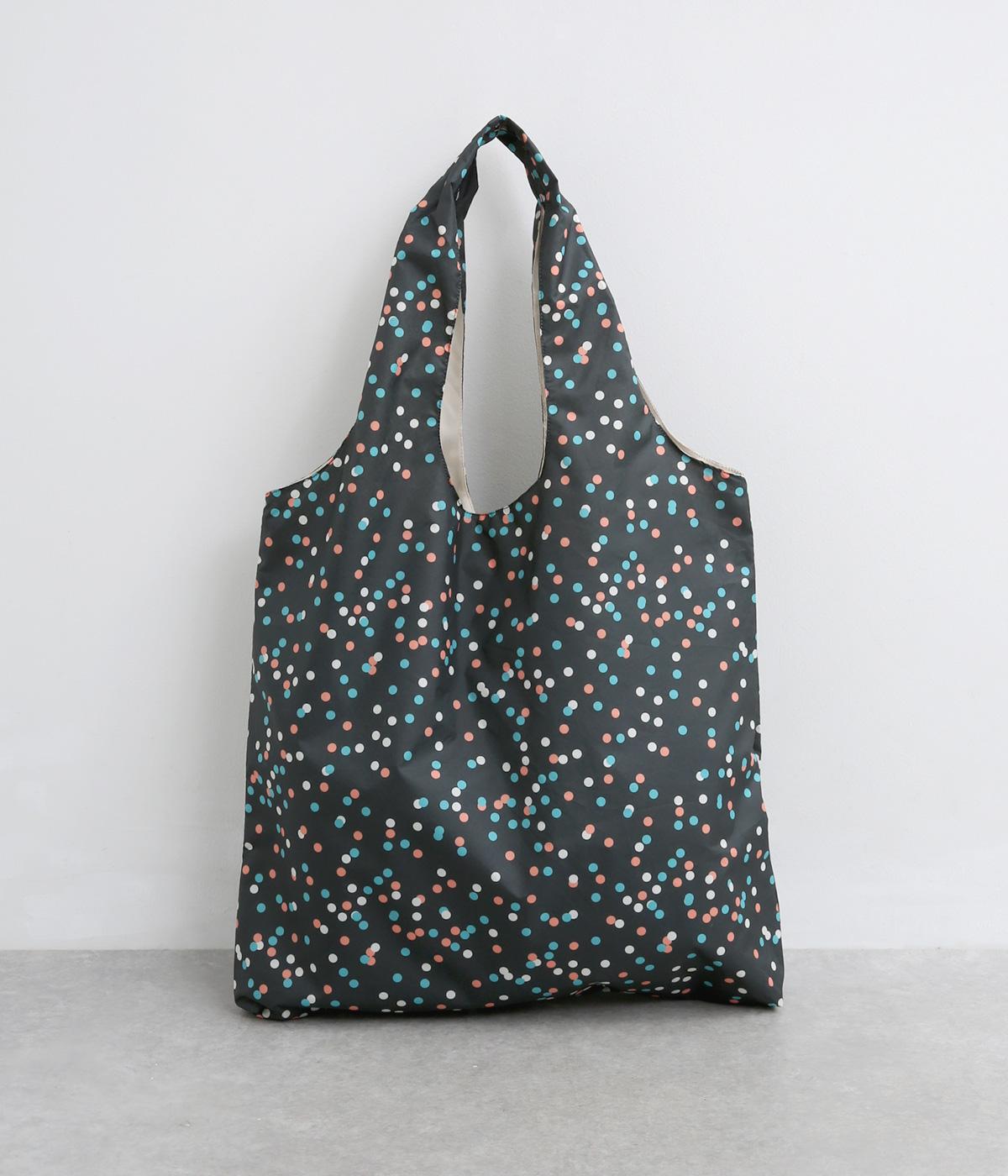 リペット　トートバッグ　パターン(ブラック-F)