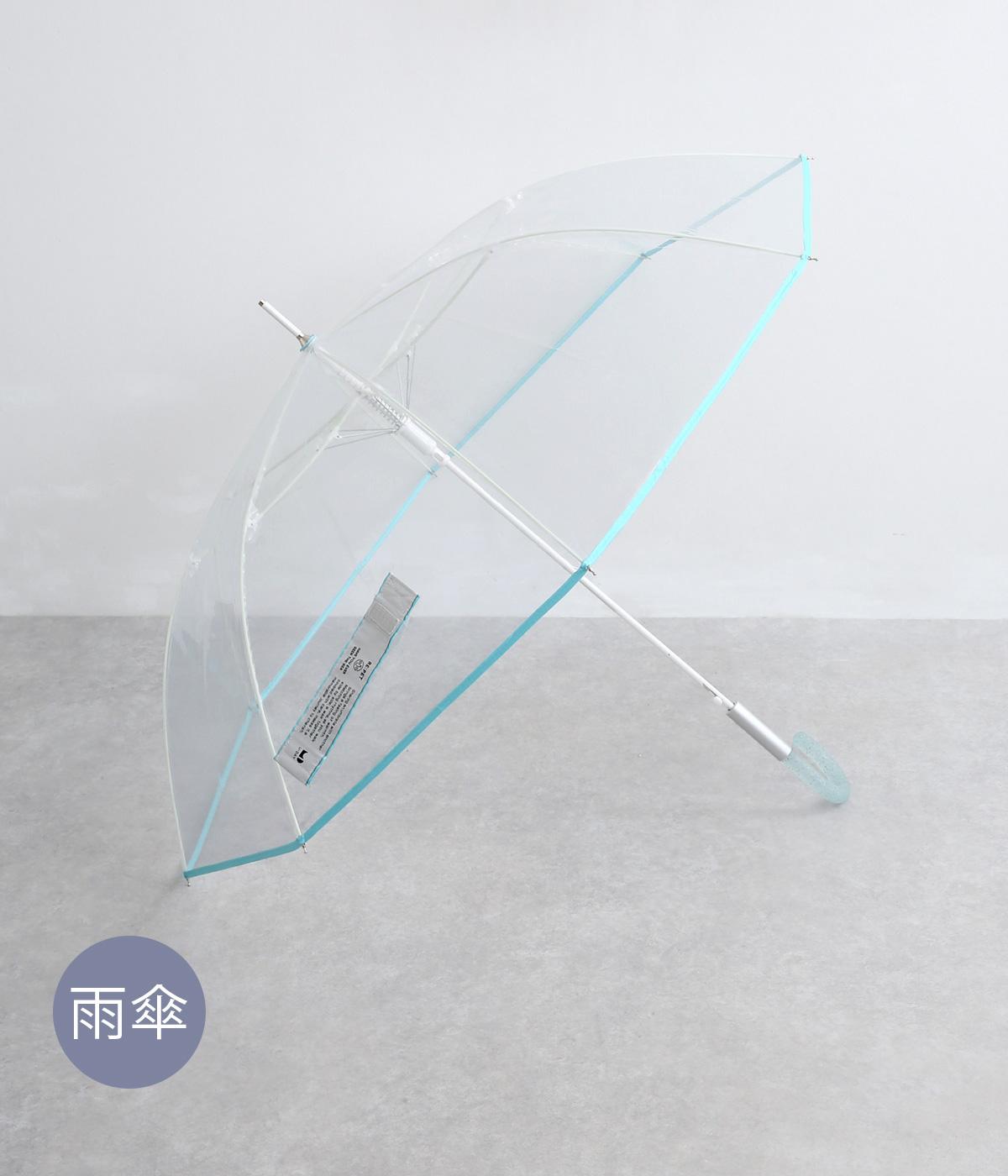 リペット　クリア　プレーン　長傘　60cm(グリーン-F)