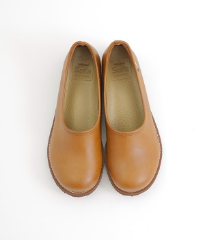 ガーデン　ヴィーガンレザースリッポンシューズ(キャメル-230)