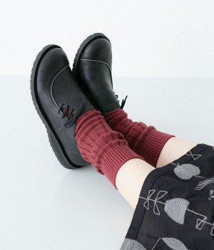 リーフ　サイドゴムレースシューズ(ブラック-230)