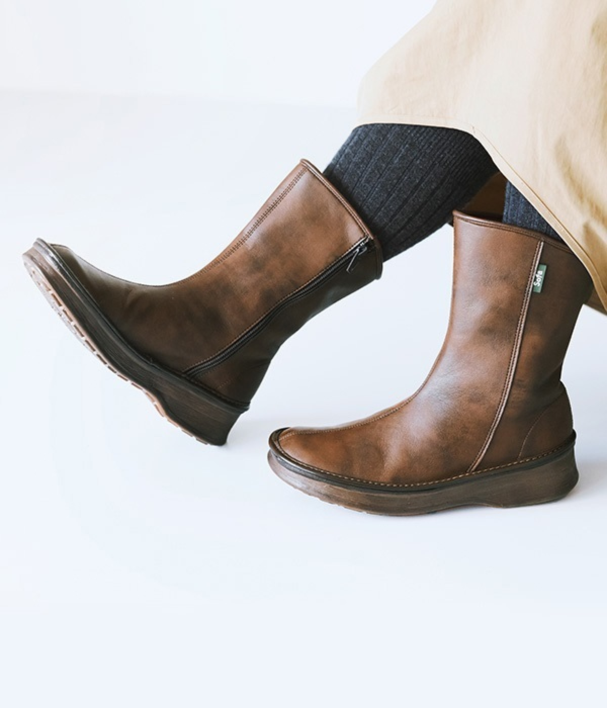 ナチュラルペコスブーツ(ヴィンテージブラウン-230)