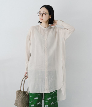 ラミー　シャツチュニック(グレー-ONESIZE)