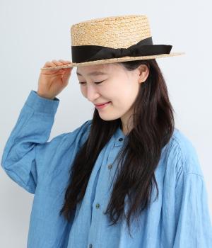 レディスシングル鬼麦かんかん帽　ゆわき