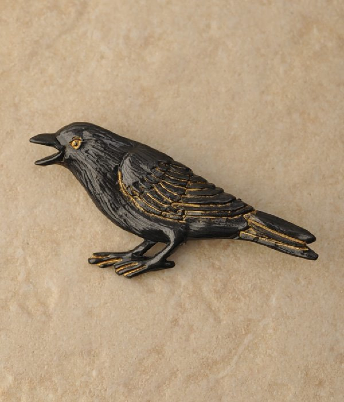 ハシボソさんブローチ(カラー1-ONESIZE)