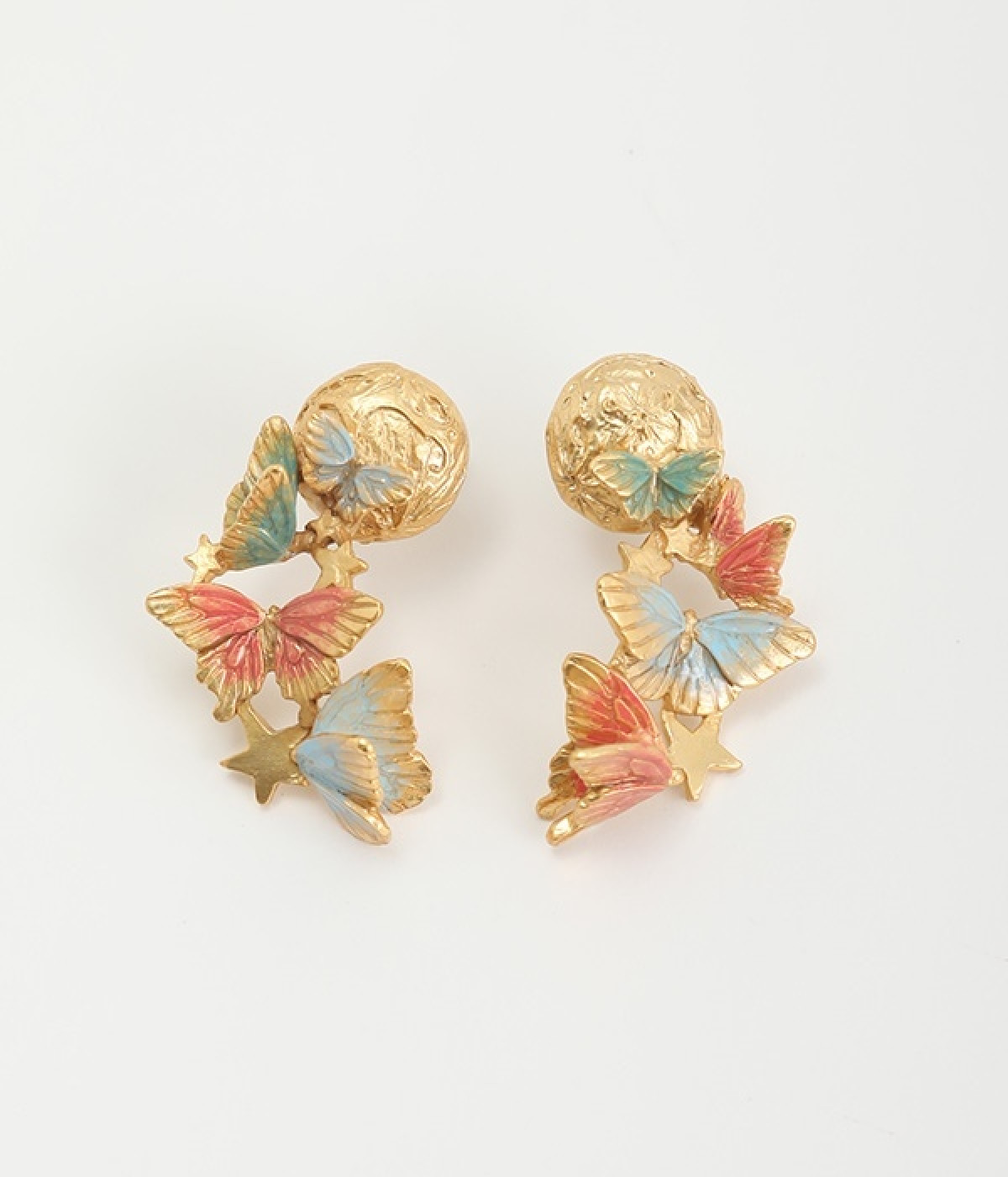 胡蝶の月ピアス(カラー1-ONESIZE)