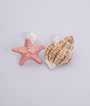 シェルイヤリング(カラー1-ONESIZE)