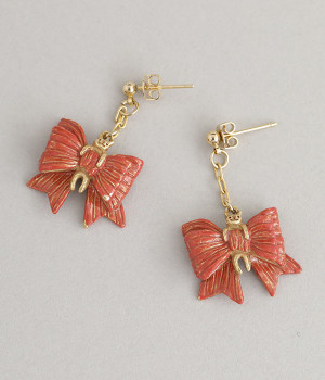 リボンキャット　ピアス