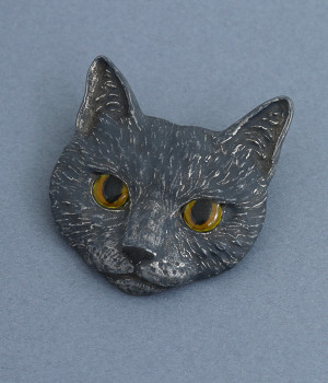 クララ　ブローチ(黒猫-ONESIZE)