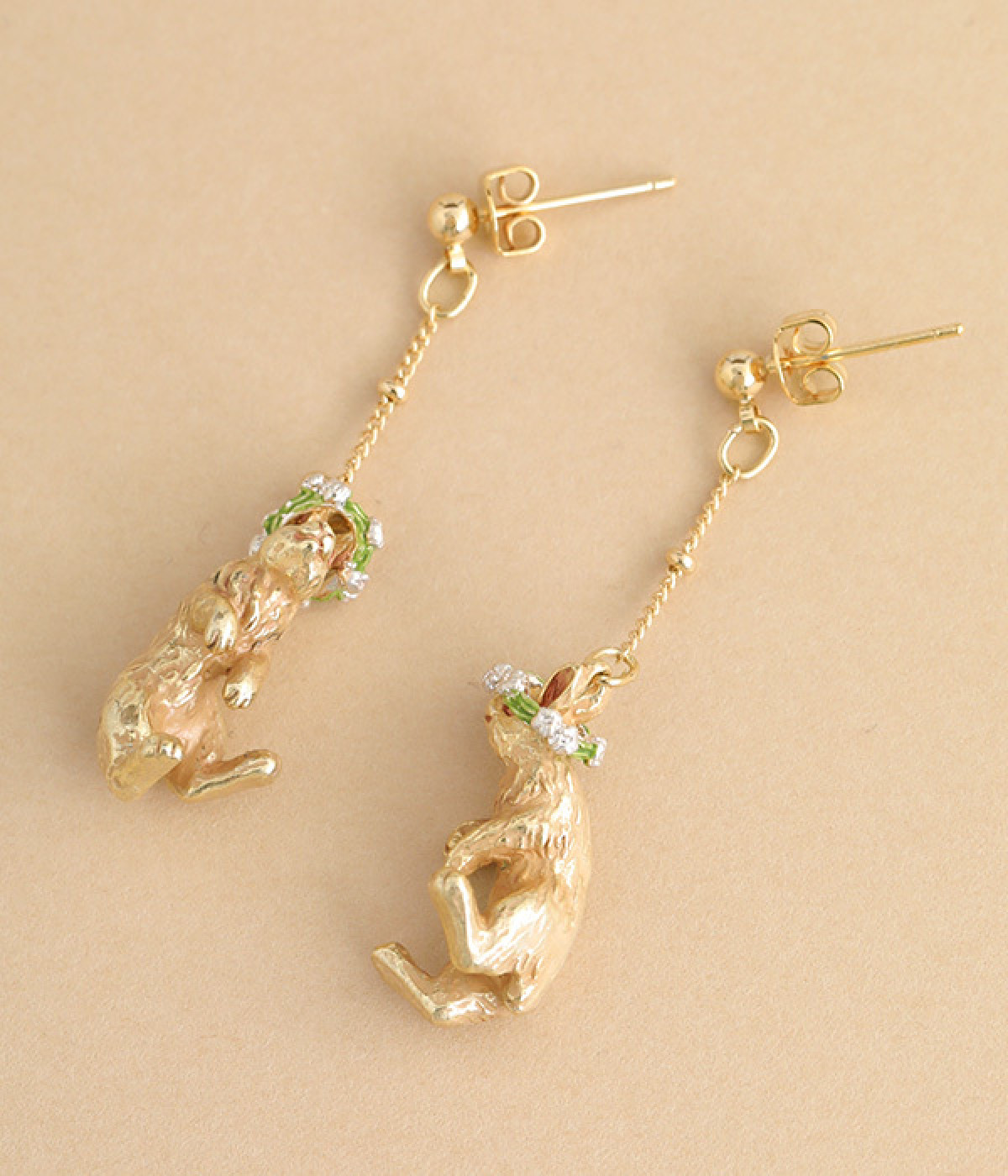 クローバーピクニック　ピアス(ゴールド-ONESIZE)