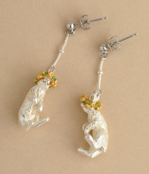 クローバーピクニック　ピアス(シルバー-ONESIZE)